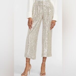 Express Sequin cropped Pants size XS